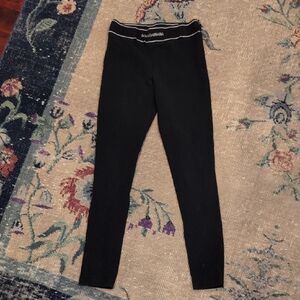 Dolce & Gabbana Kids Black Leggings with White Trim
